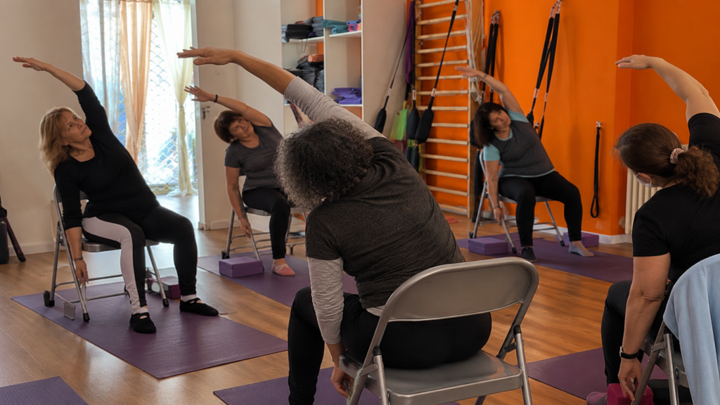 yoga en silla